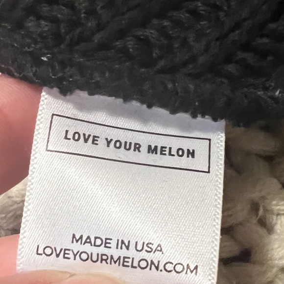 Love Your Melon Black Cotton Beanie - Picture 6 of 7